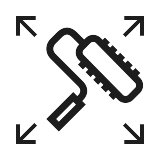met structuurroller structuren
