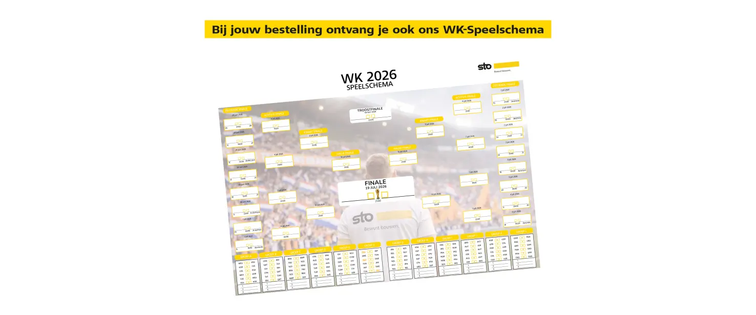 Banner WK 2026 Speelschema van Sto